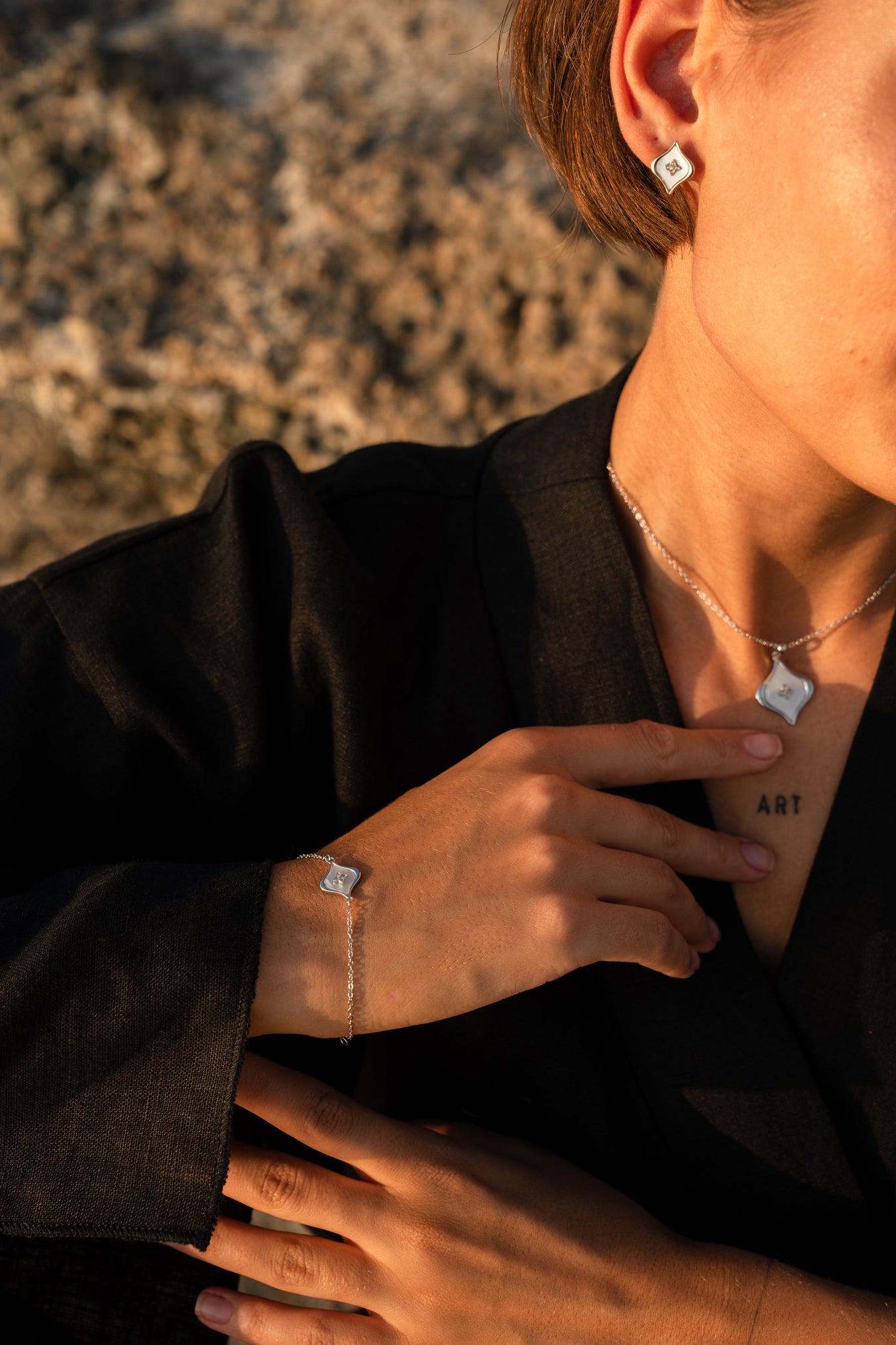 Elysian Bloom Bracelet-Silver