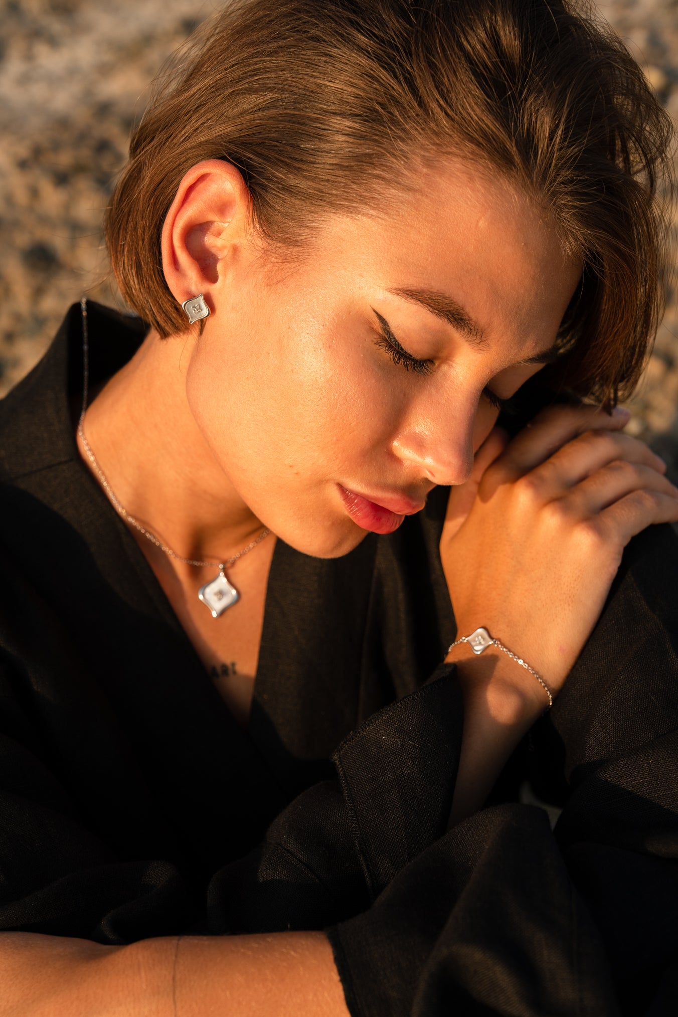 Elysian Bloom Silver  set