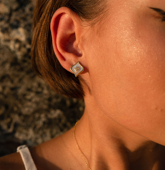 Elysian Bloom Earrings-Gold